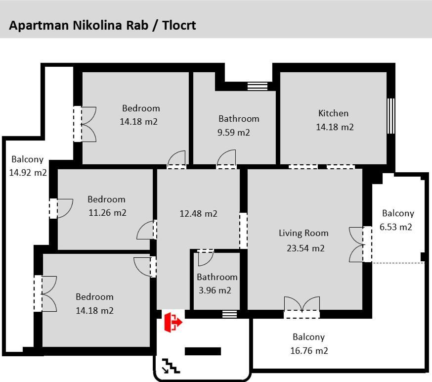Nikolina Rab Apartments Rab Town Ngoại thất bức ảnh